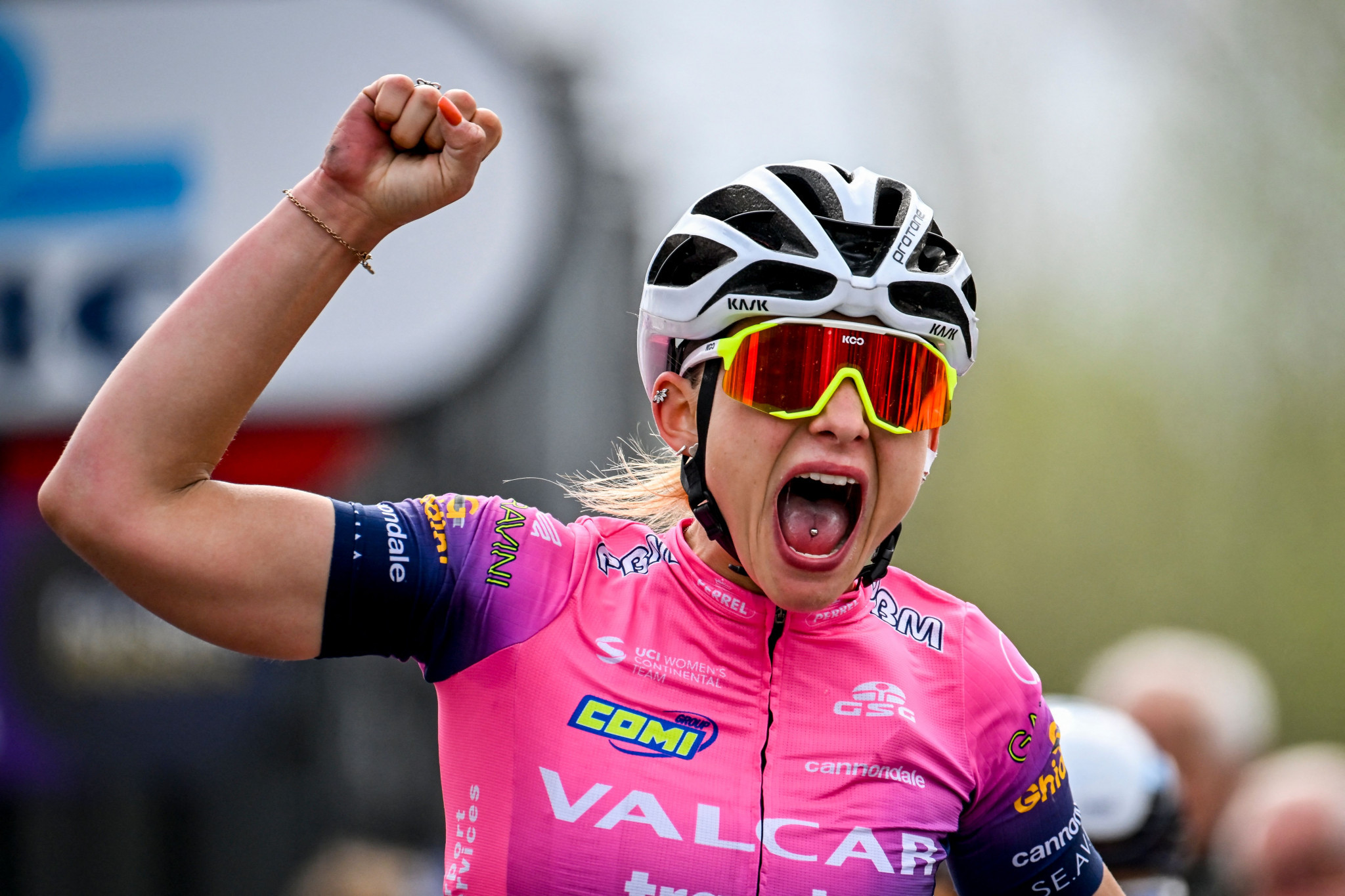 Italy's Chiara Consonni won stage three and the overall title in the UCI Women's World Tour race on Chongming Island in China ©Getty Images