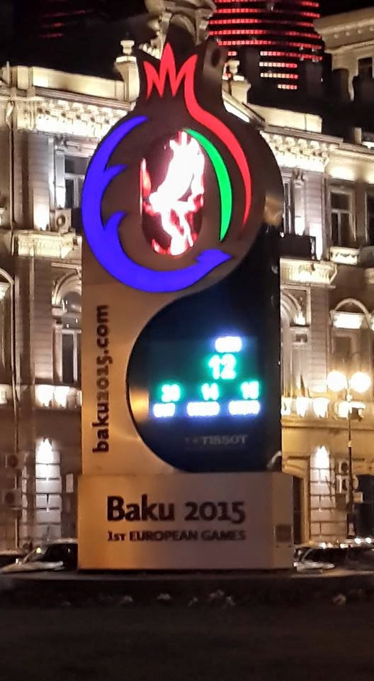 The clock is counting down to the  Baku 2015 Opening Ceremony ©ITG