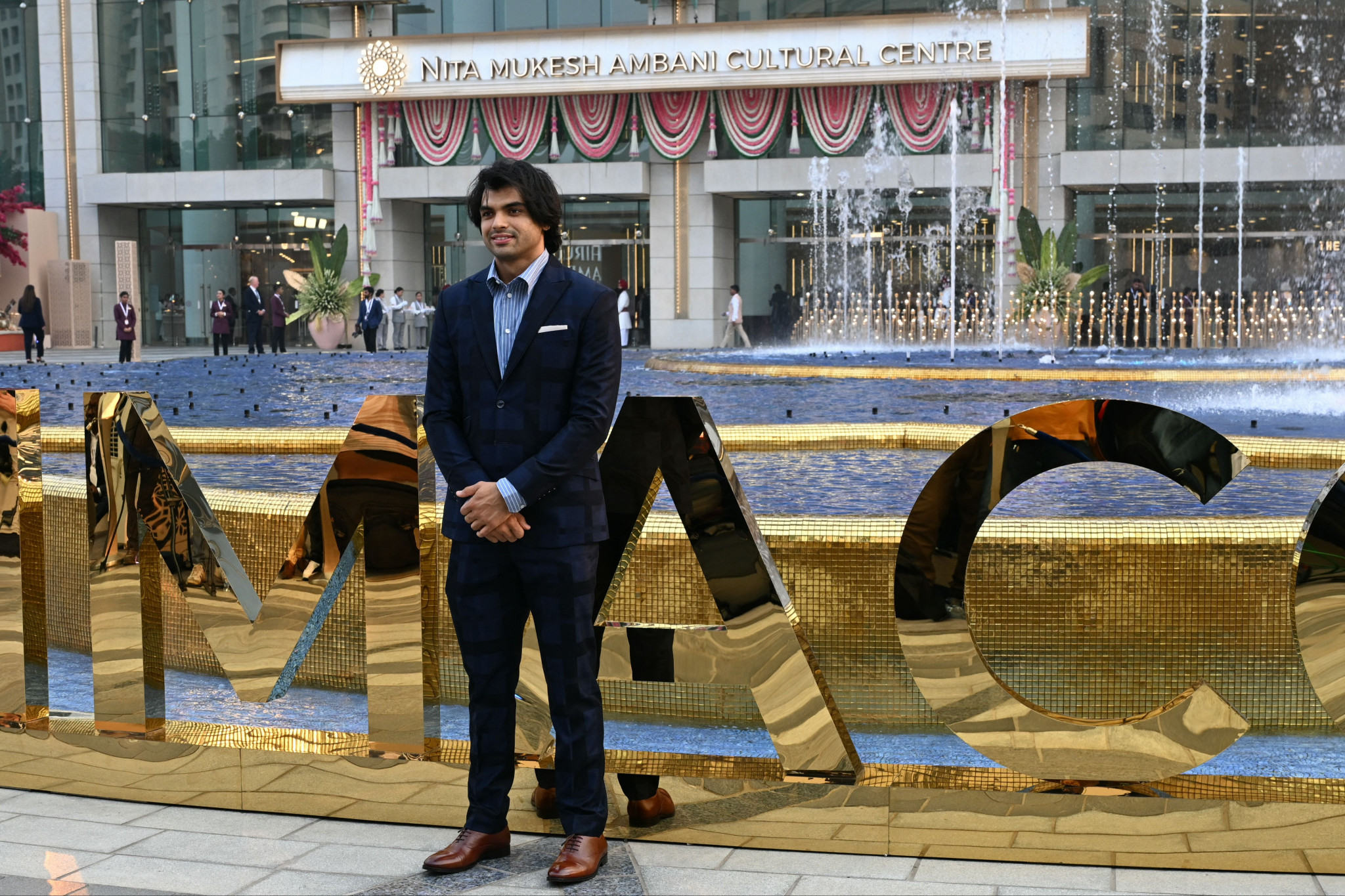 Reigning Olympic javelin champion Neeraj Chopra of India was invited to the Opening Ceremony ©Getty Images