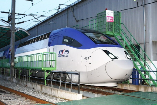 A bullet train for the line was unveiled in March