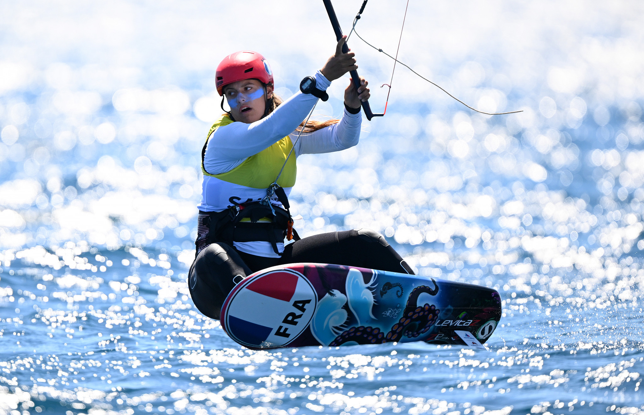 Lauriane Nolot won a second consecutive KiteFoil World Series title, with the French sailor triumphing in Cagliari ©Getty Images