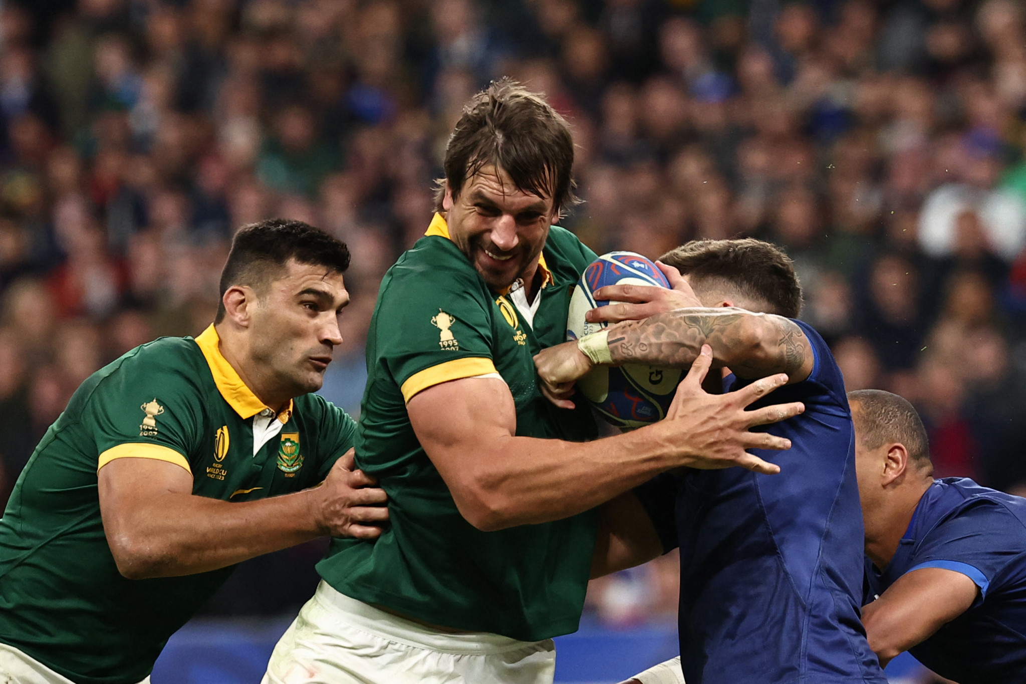 Eben Etzebeth's converted try gave South Africa the crucial lead late on ©Getty Images