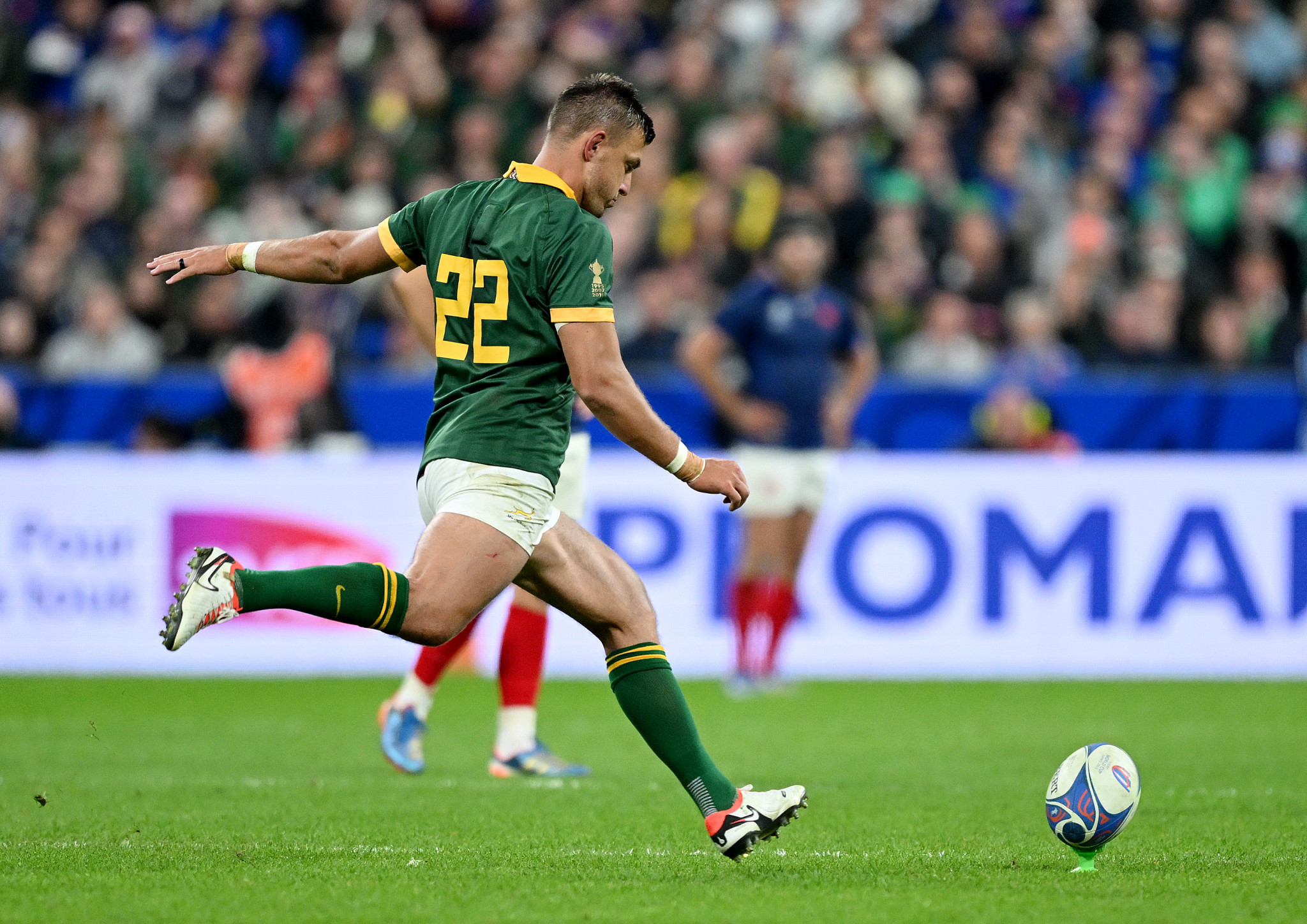 Handre Pollard's late penalty gave South Africa enough distance to see out a narrow win over France ©Getty Images