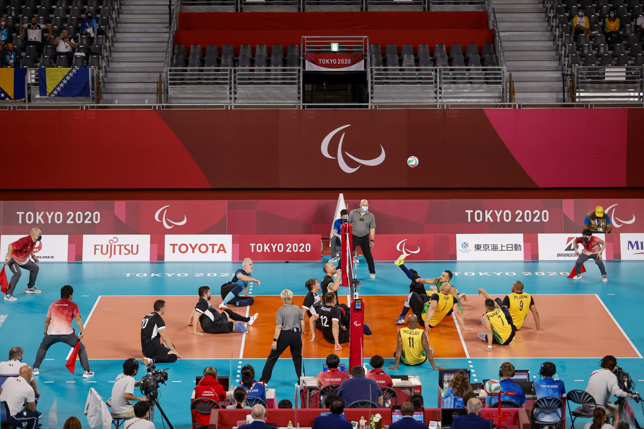 Bosnia and Herzegovina, left, will look to add to their haul of six Paralympic sitting volleyball medals after the country's men's team qualified for Paris 2024 by winning the European Championships ©Getty Images