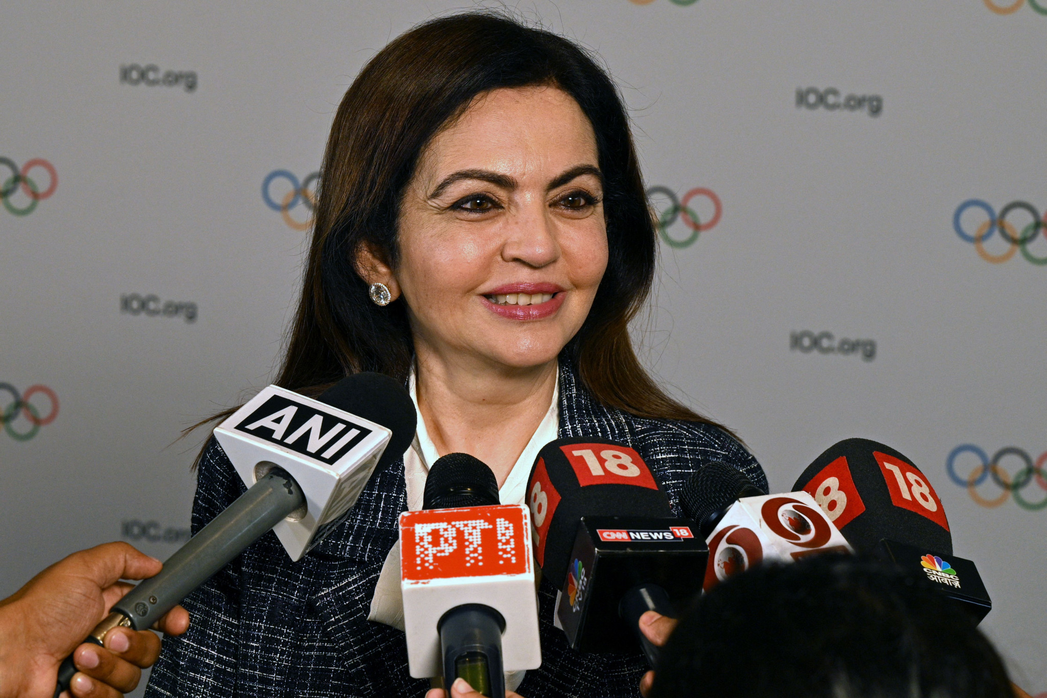 IOC President Thomas Bach has led the praise of member in India Nita Ambani for the staging of the Session in Mumbai ©Getty Images
