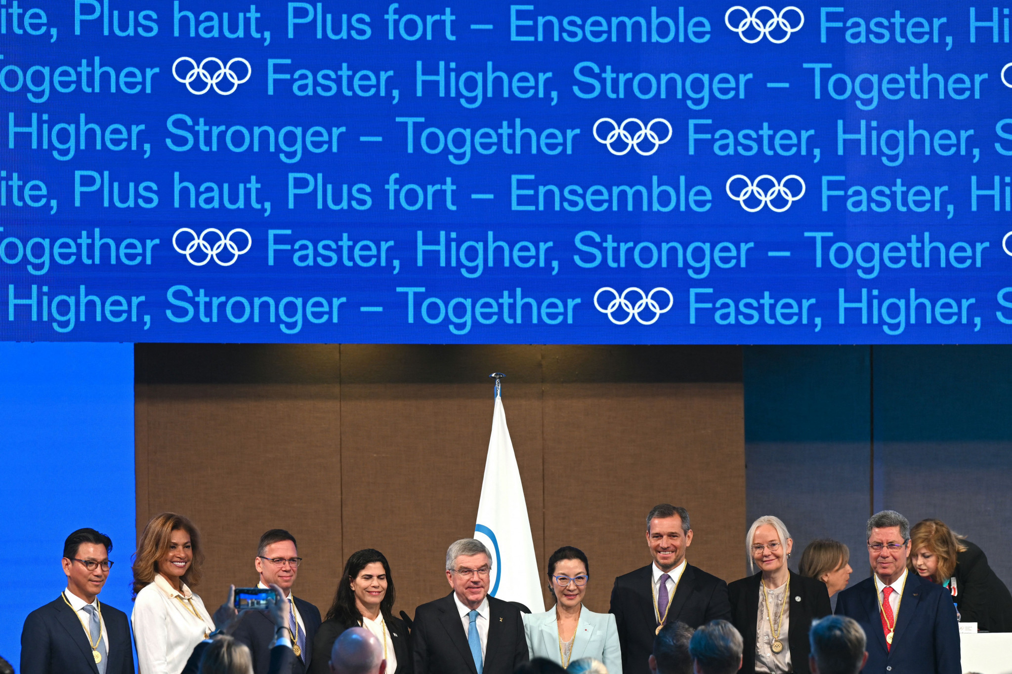 Eight new members were elected to the IOC at the Session in Mumbai ©Getty Images
