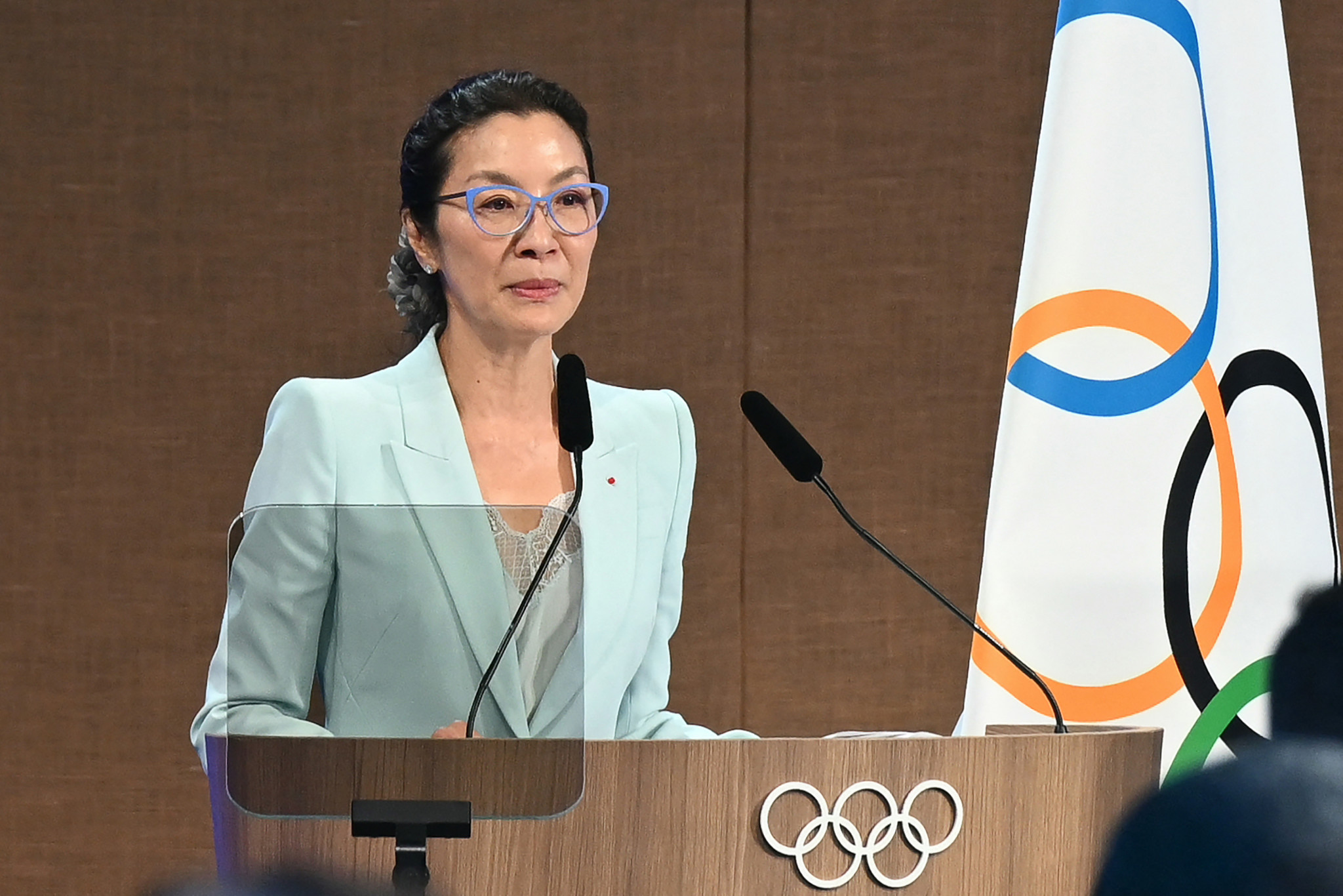Oscar-winning Malaysian actress Michelle Yeoh was among the eight new members approved by the IOC Session ©Getty Images