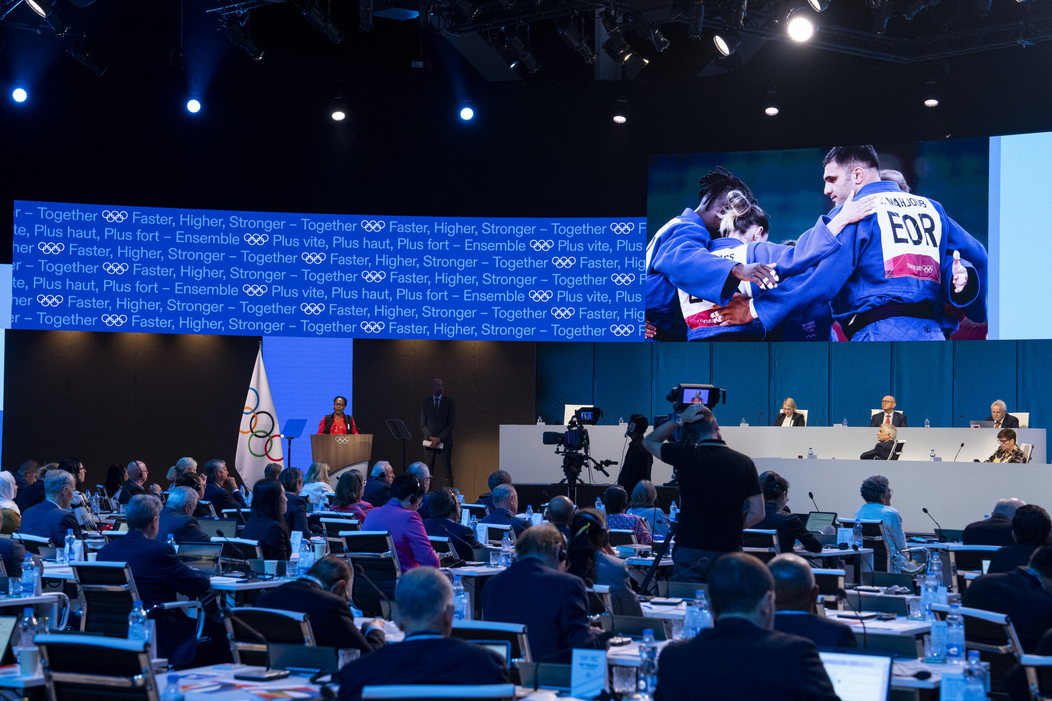 A report on the Refugee Olympic Team was among the other items on the agenda for day three of the Session ©IOC/Greg Martin