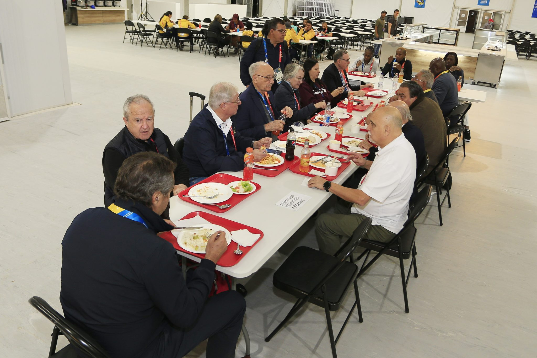 The Executive Committee ate their meals in the Village dining hall ©Panam Sports