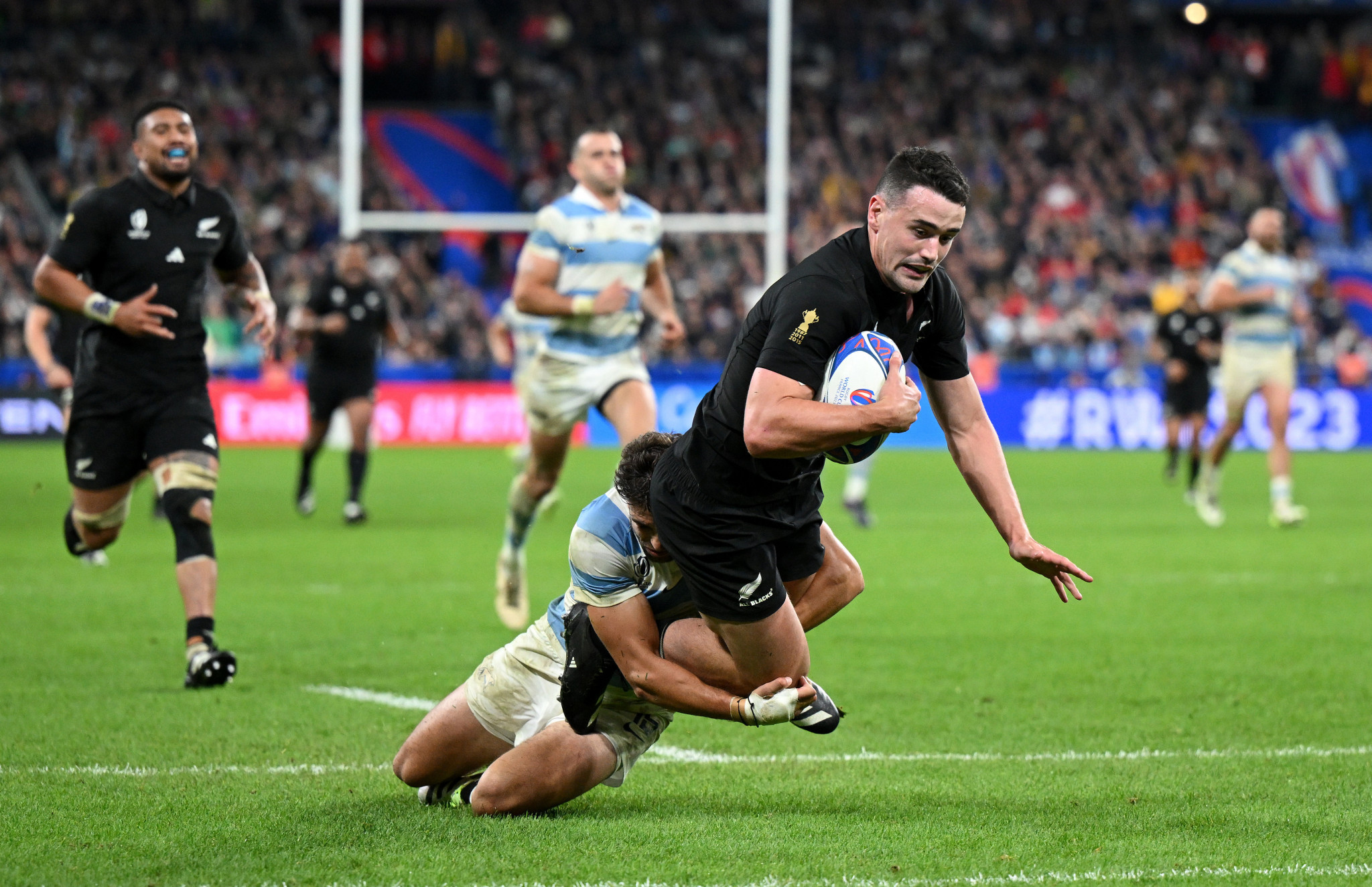 Jordan equals record as New Zealand annihilate Argentina in Rugby World Cup