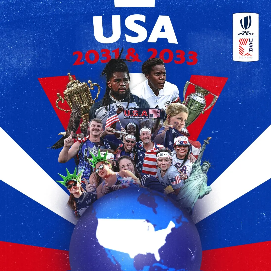 The United States has been chosen to host back-to-back Rugby World Cup tournaments in 2031 and 2033 ©USA Rugby