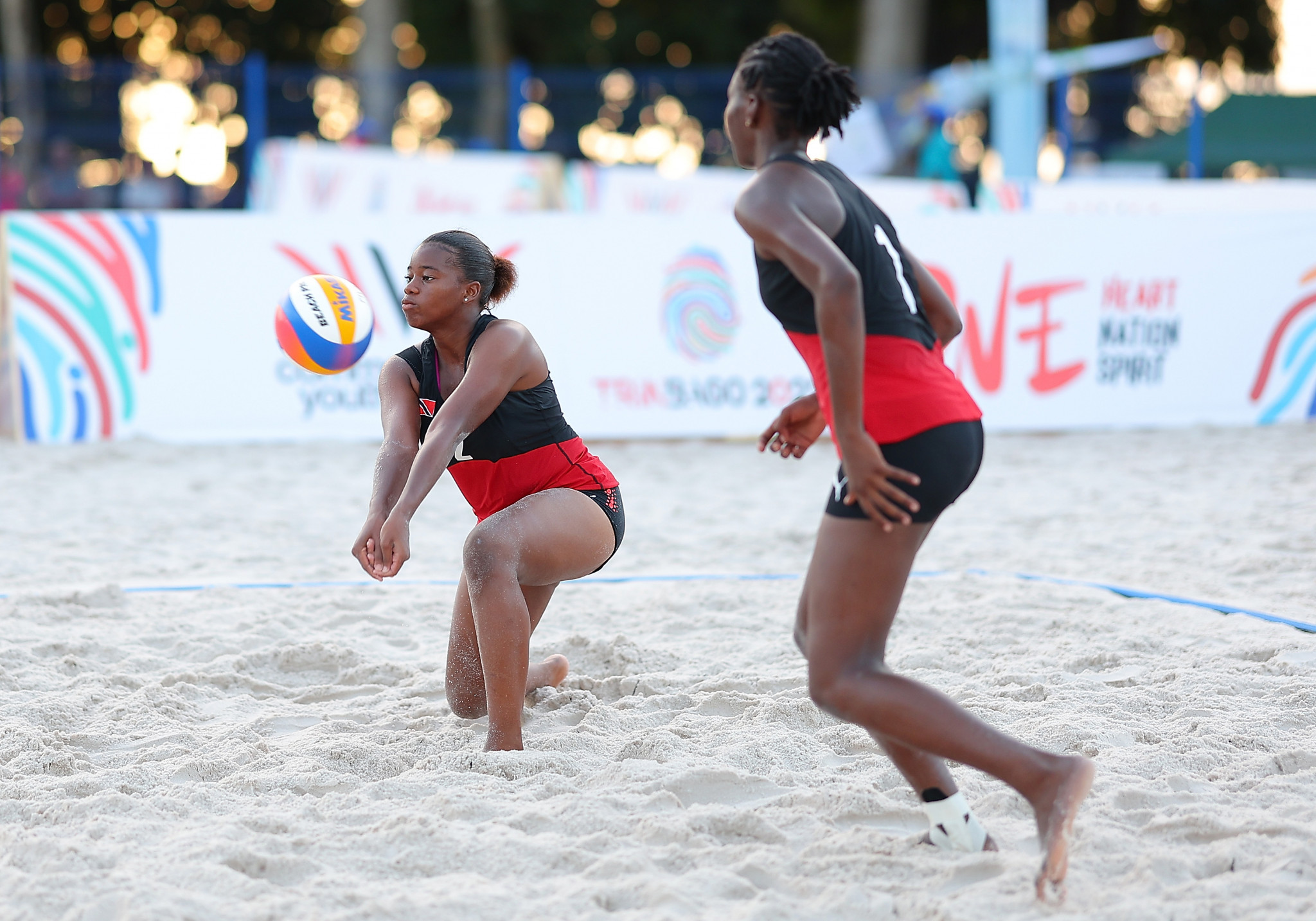 The beach volleyball arena at Black Rock was built especially for the Commonwealth Youth Games ©Getty Images