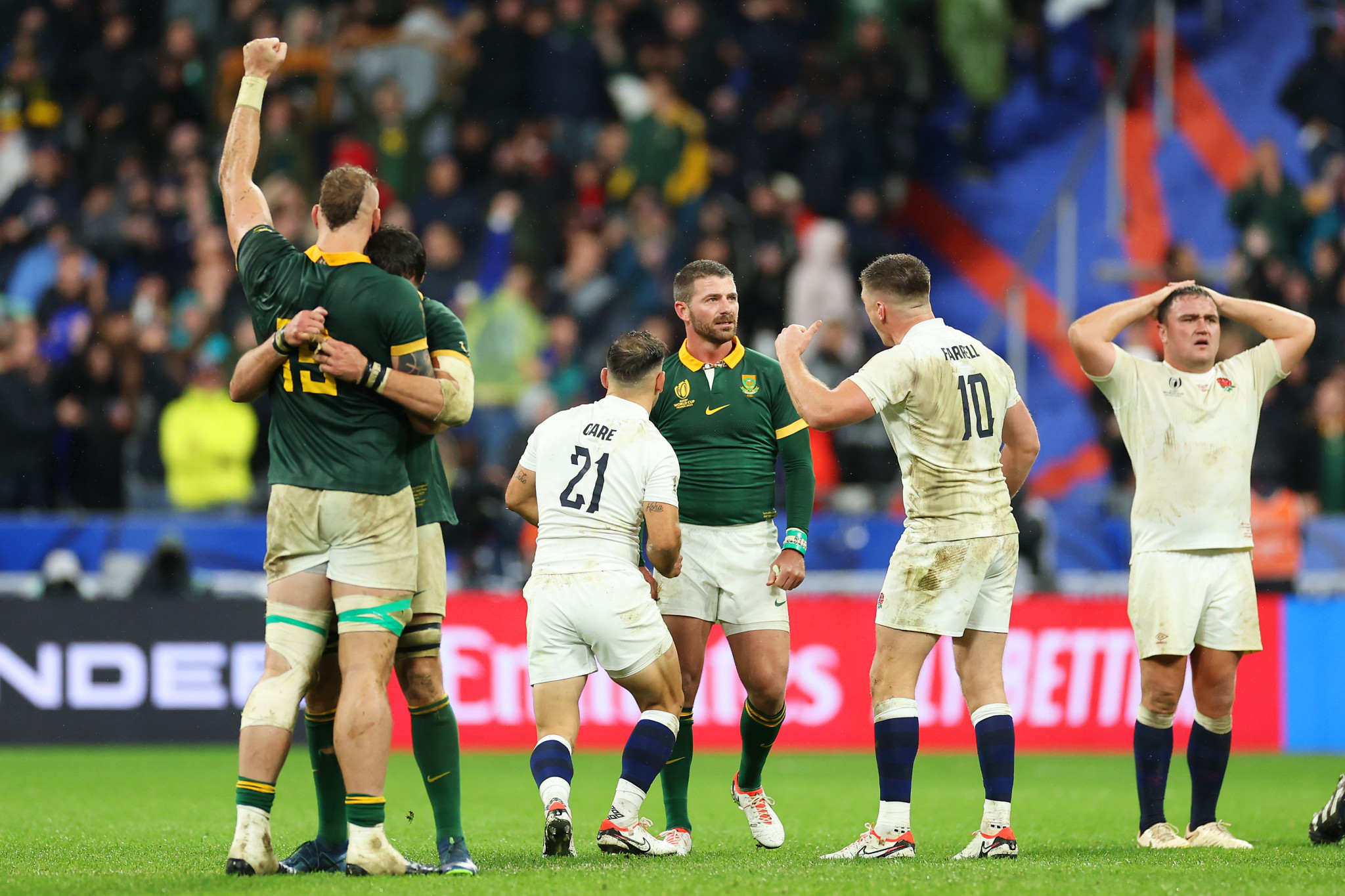 Springboks inflict crushing late defeat on England in Rugby World Cup semi-final