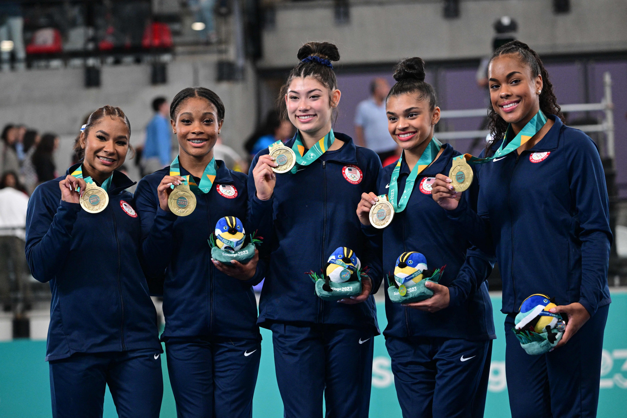 The United States won the women's team title for the sixth time in a row ©Getty Images