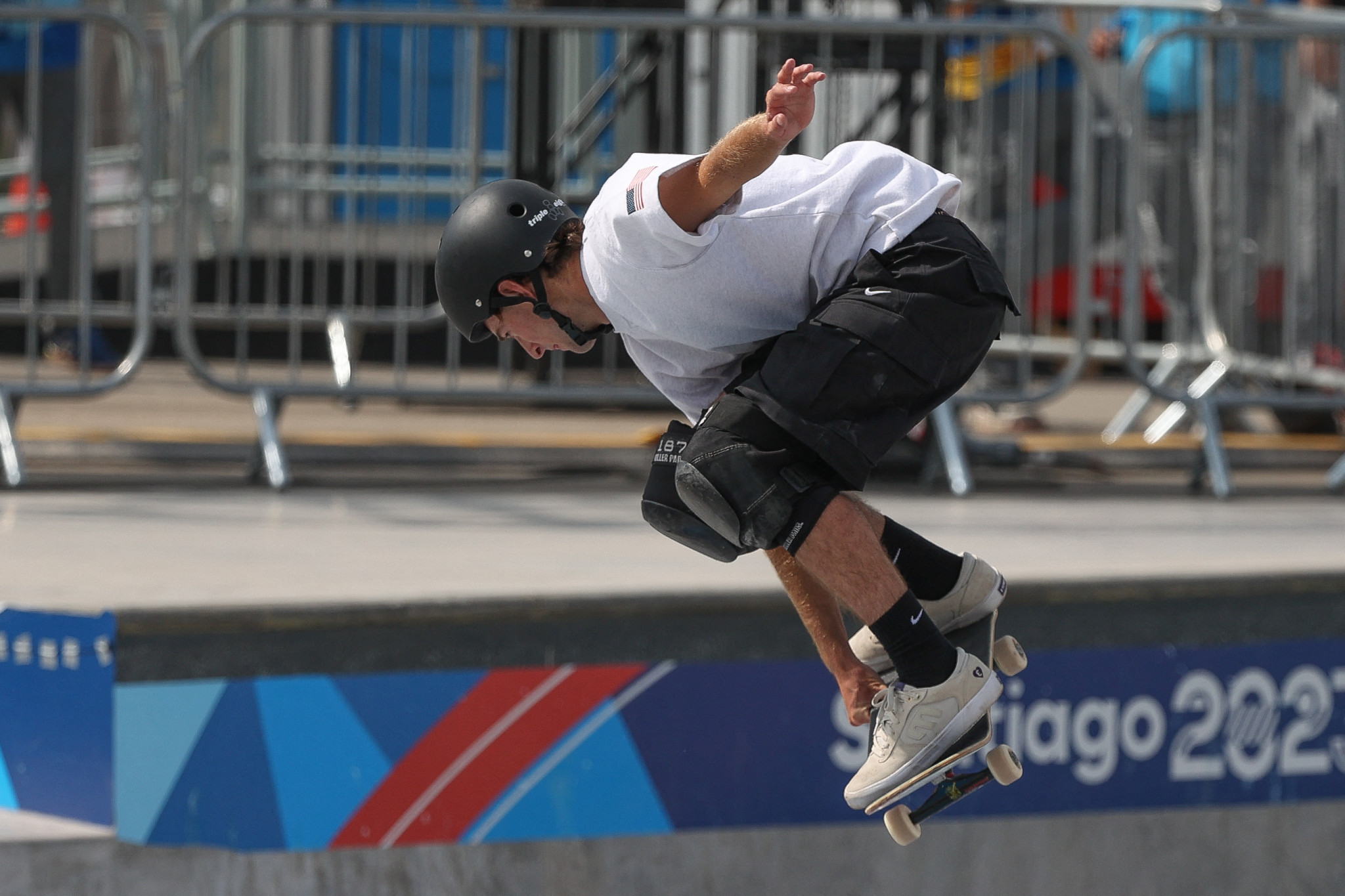 Taylor Nye won the men's park title in skateboarding ©Getty Images