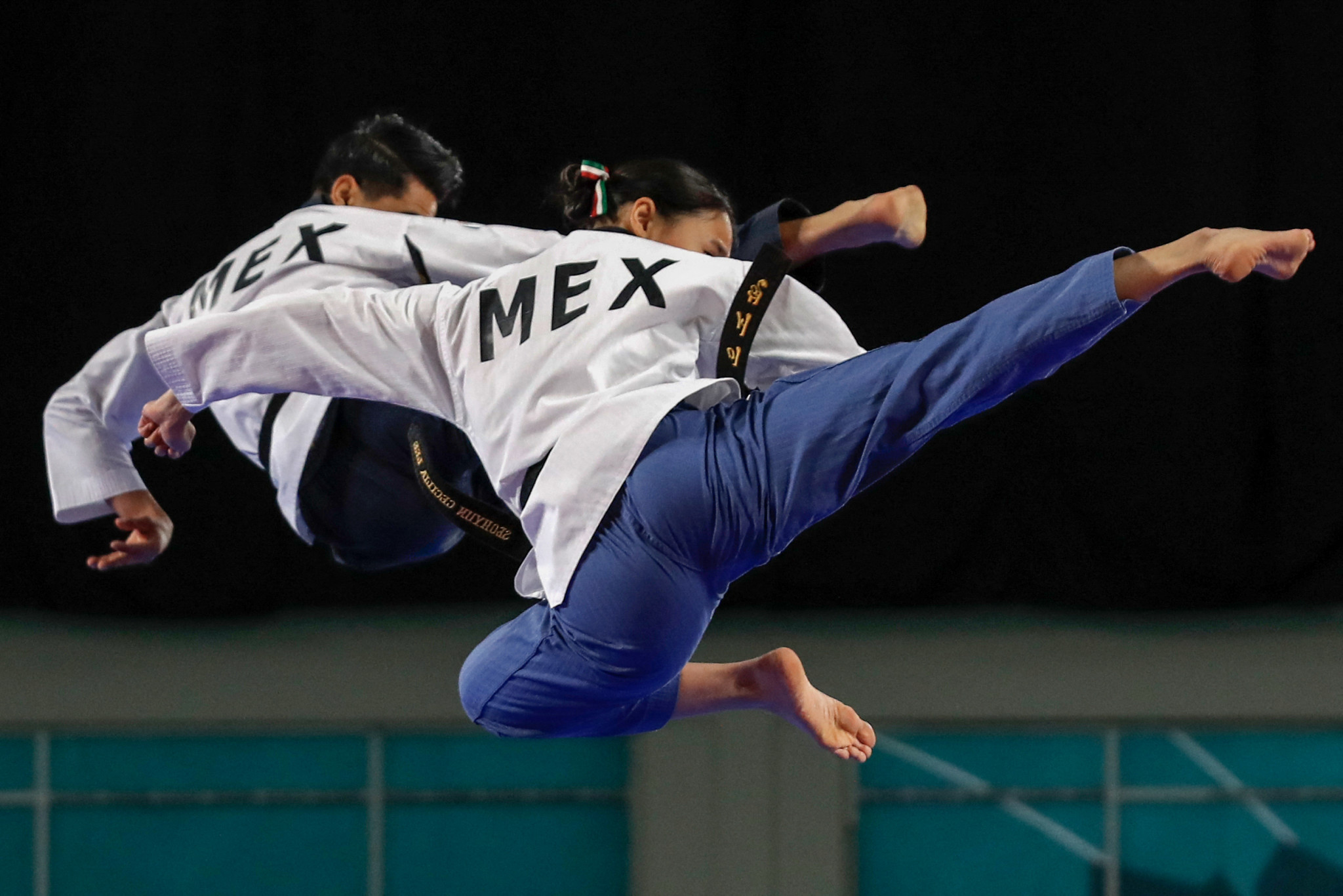 William Arroyo won his second gold of the Games for Mexico in poomsae taekwondo ©Getty Images