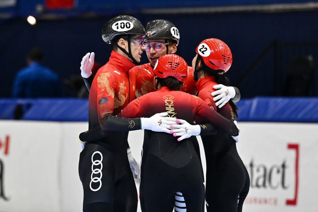 The Liu brothers returned to short track with success at the ISU World Track in Montreal competing for China ©ISU