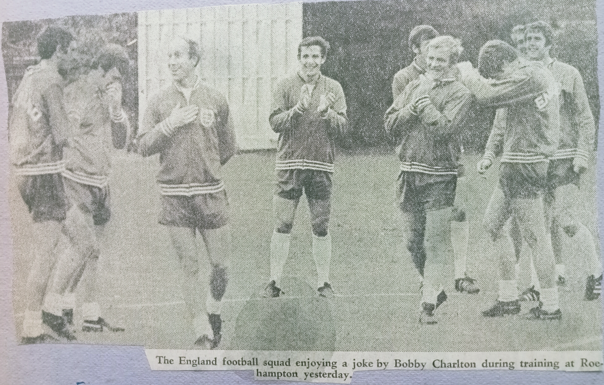 In relaxed circumstances, Bobby Charlton always loved a laugh and a joke...©The Guardian