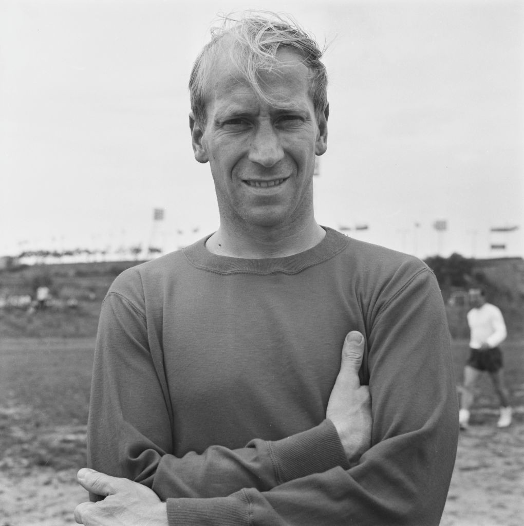 Bobby Charlton pictured during England training in 1966 ©Getty Images