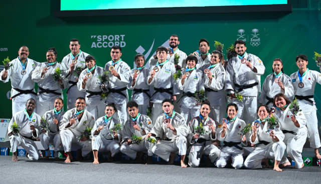 Uzbekistan won the team judo competition at the 2023 World Combat Games in Riyadh ©IJF
