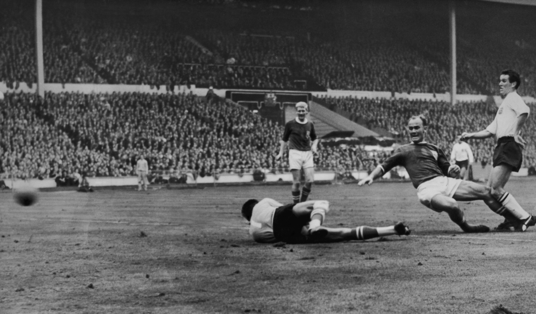 Terry Paine of Southampton scored for England in a 2-1 win over the Rest of the World in 1963 ©Getty Images