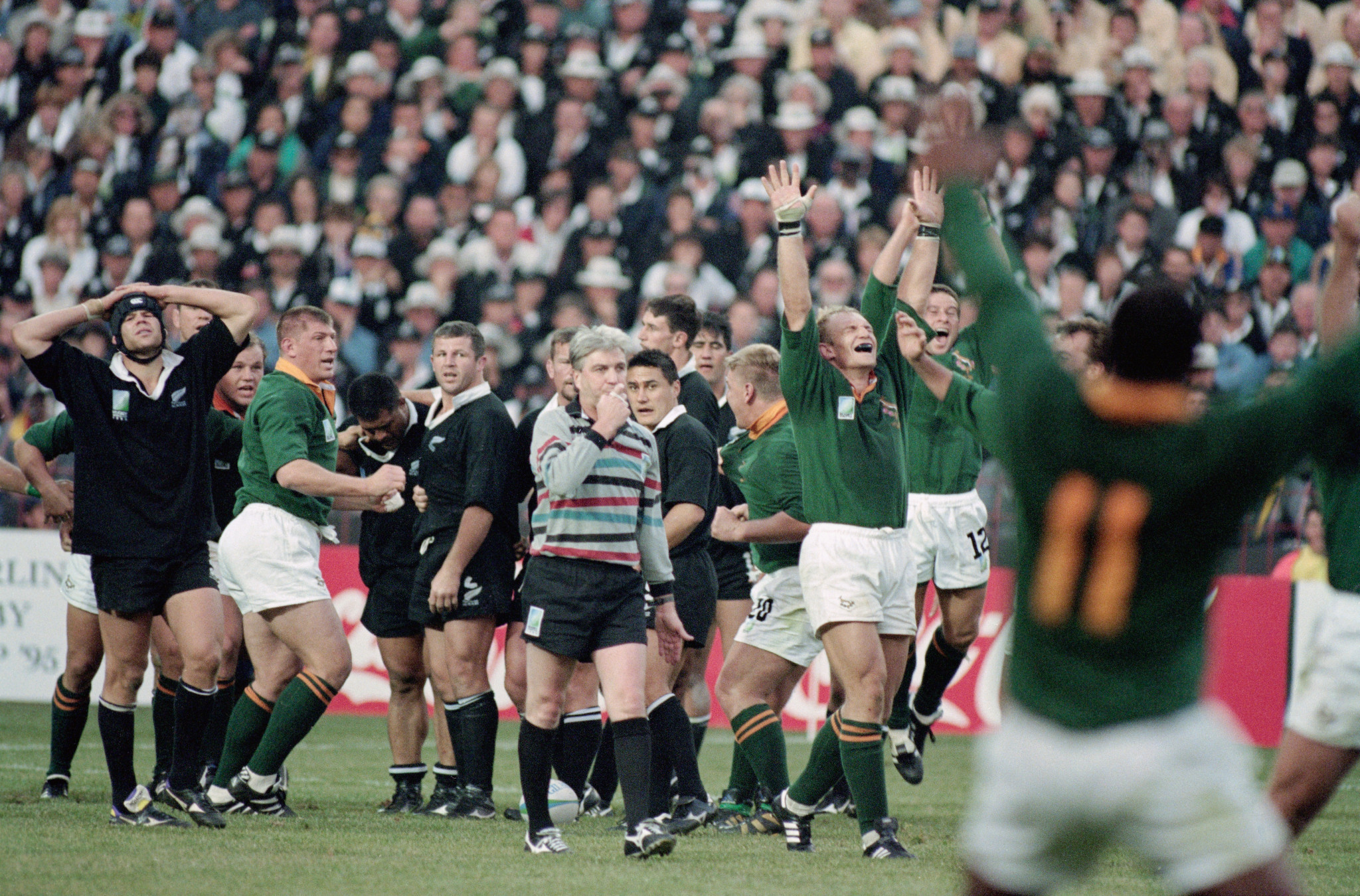 Wayne Barnes is the first Englishman appointed to referee the Rugby World Cup final since Ed Morrison was in charge, also for South Africa against New Zealand, at Johannesburg in 1995 ©Getty Images