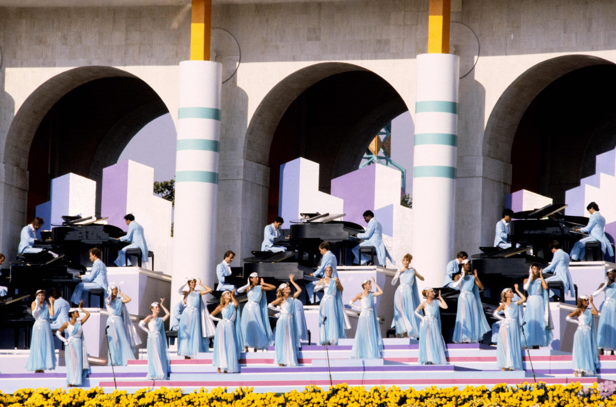 The performance of George Gershwin's Rhapsody in Blue remains amongst the most memorable moments in 100 years of the Los Angeles Coliseum ©Getty Images