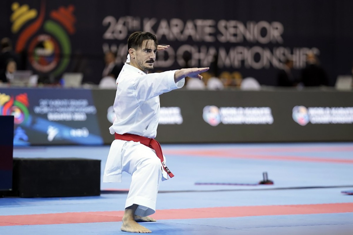 Spain’s Damián Quintero has moved within one victory of sealing his first world individual kata title ©WKF