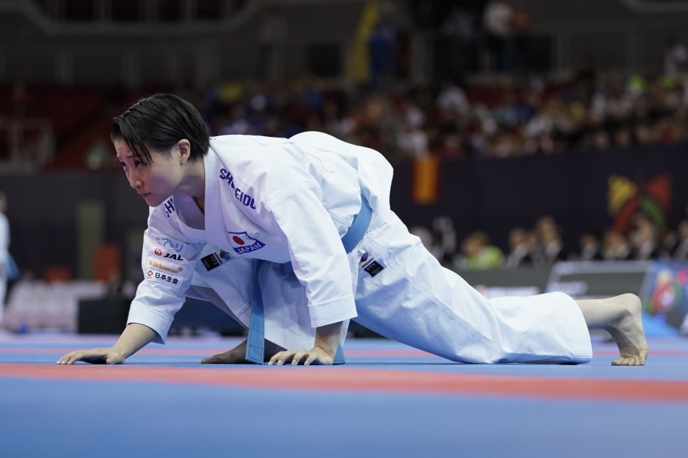 Japan's Hikaru Ono showcased her class in her performances to move through the women's individual kata gold-medal contest ©WKF
