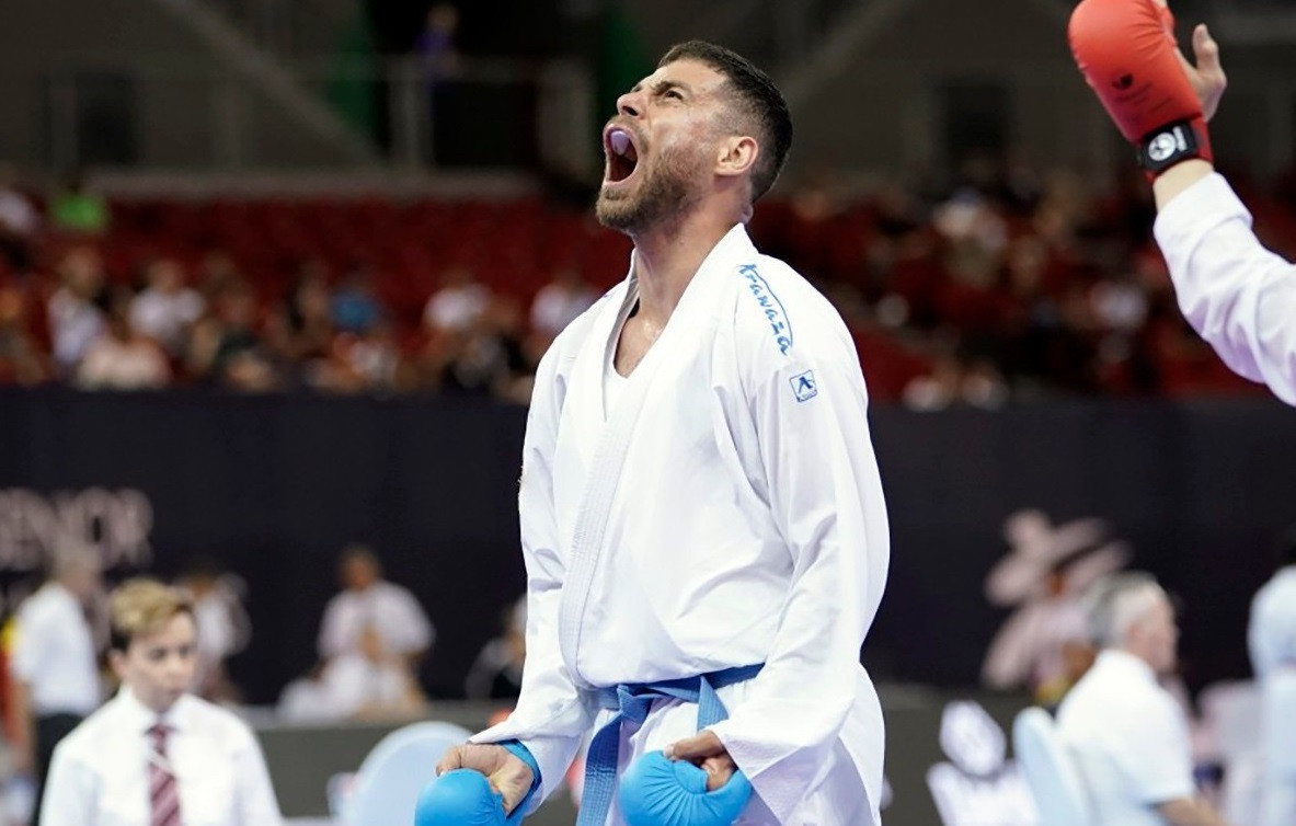 Emotions were running high on a thrilling opening day of competition in the Hungarian capital ©WKF
