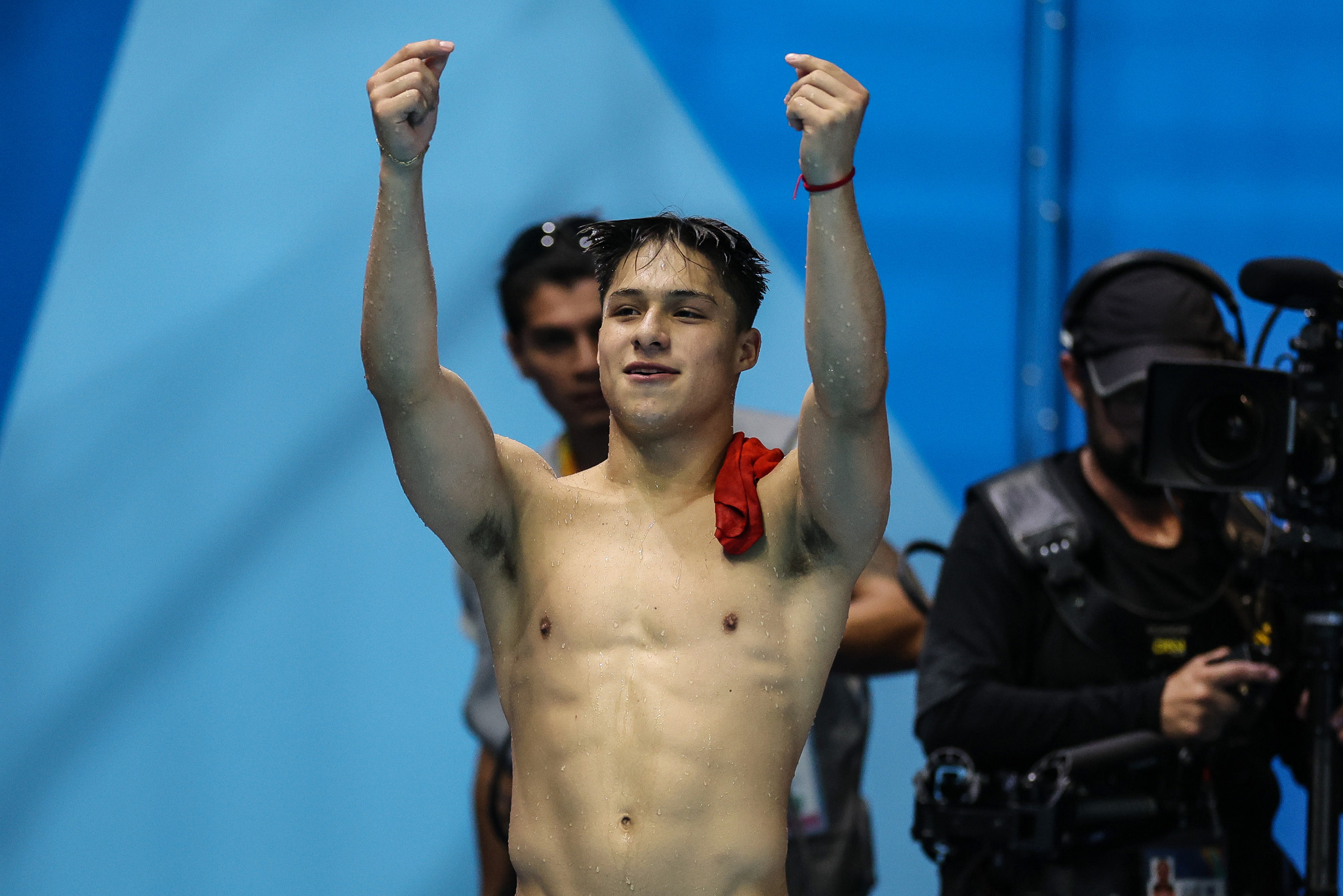 Osmar Olvera won his third diving gold of the Games for Mexico ©Getty Images