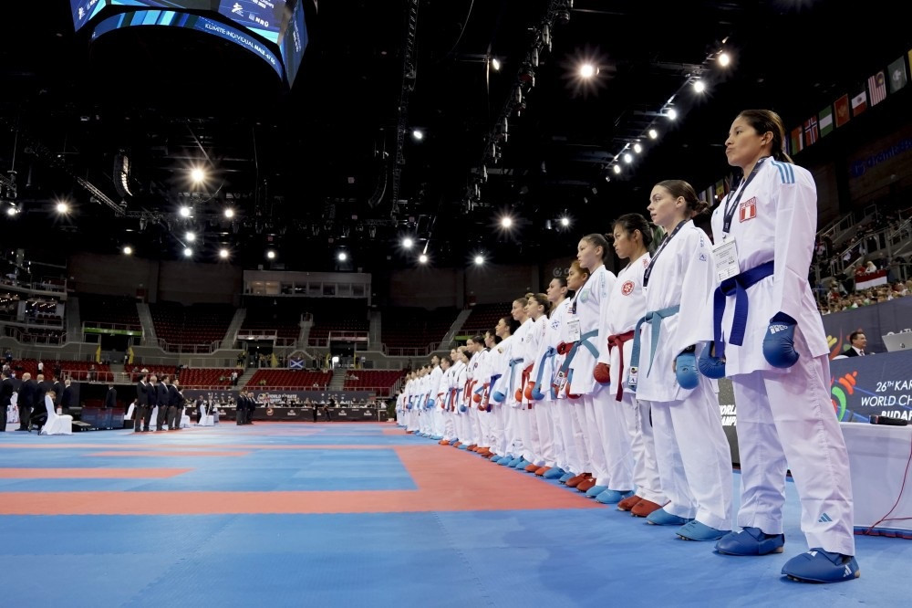 Timing error and prolonged protests overshadow day two of Karate World Championships