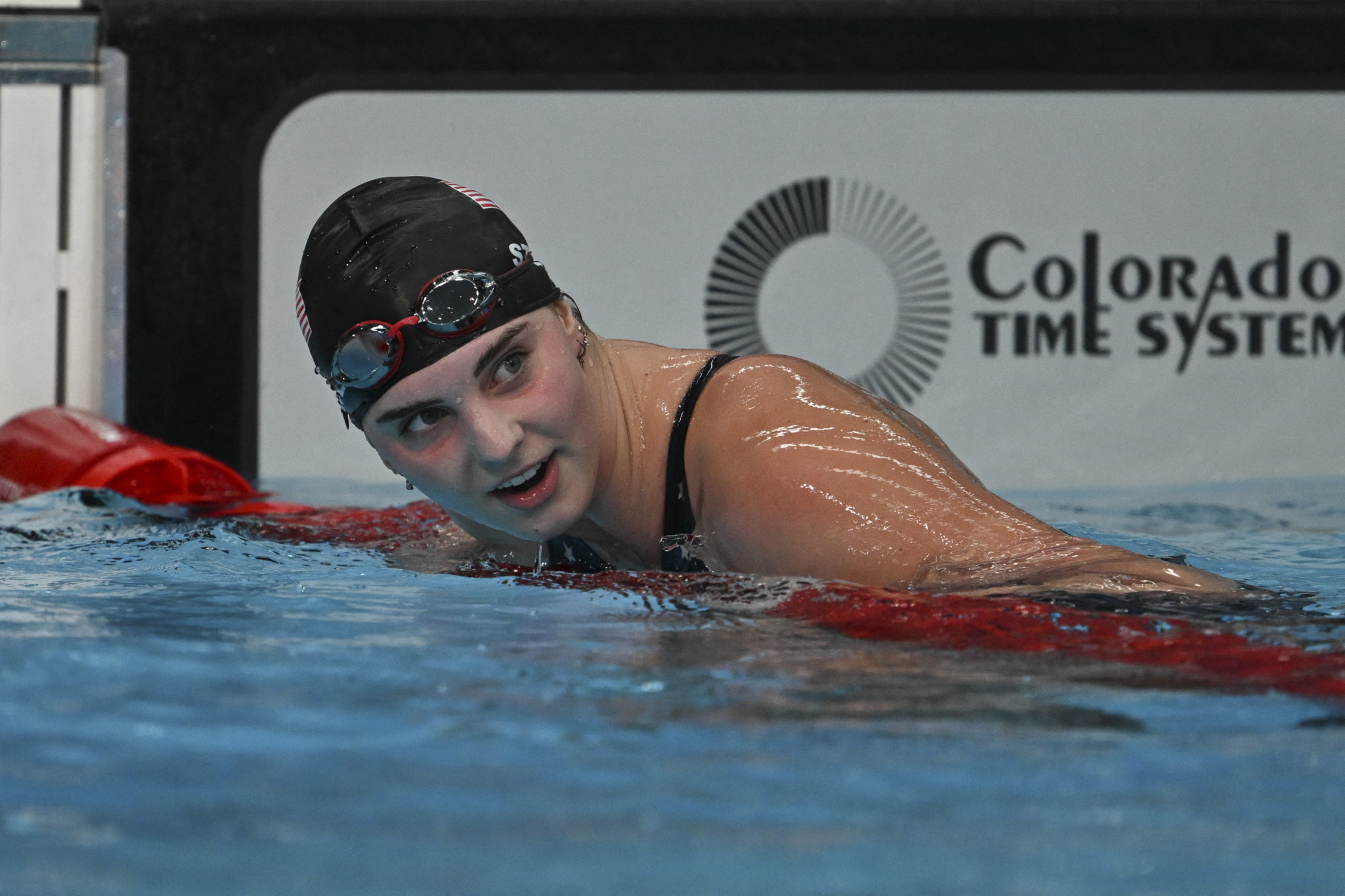 Rachel Stege won her second gold medal of the Games after claiming the women's 1500m freestyle ©Getty Images