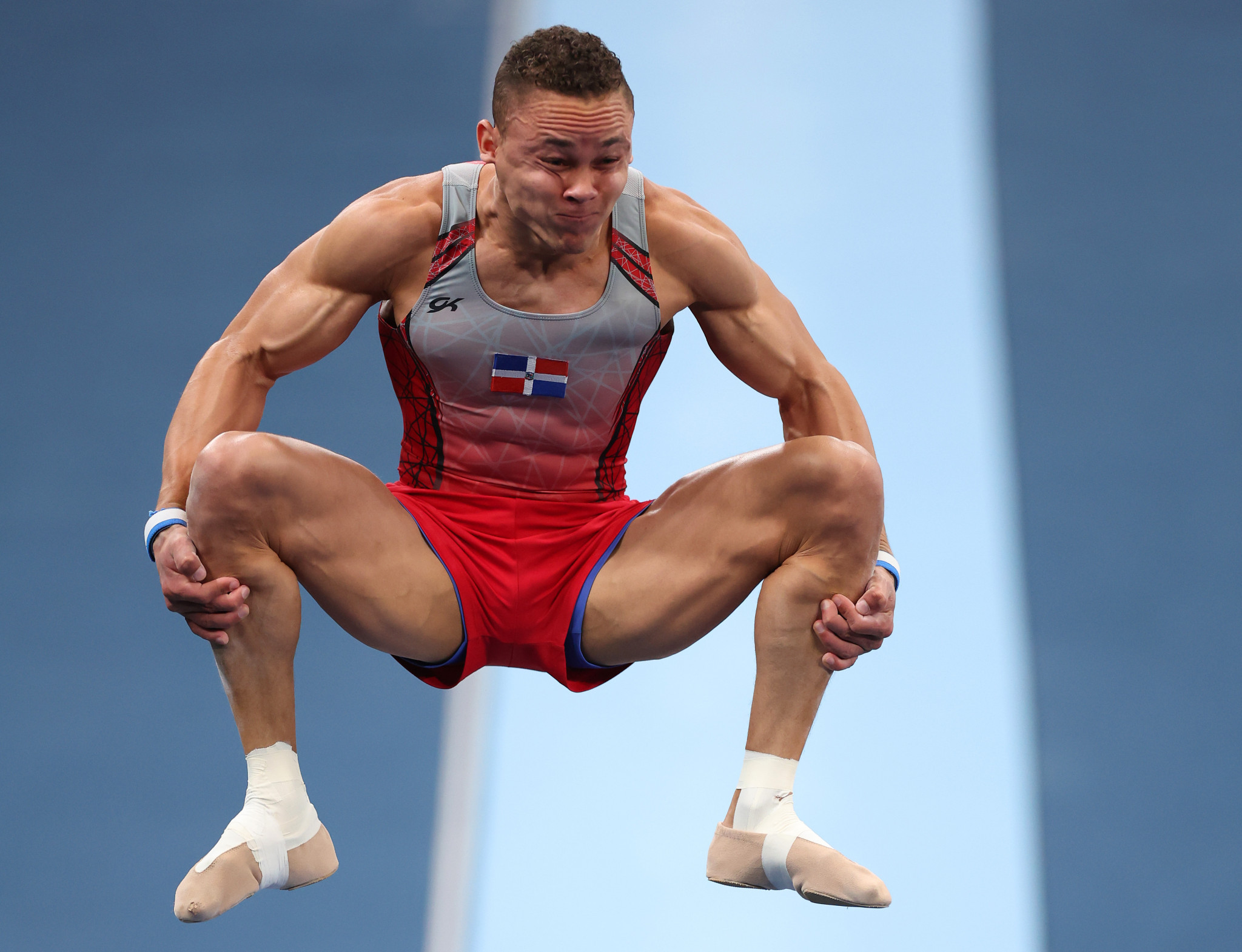 Audrys Nin Reyes defended his men's vault title ©Getty Images
