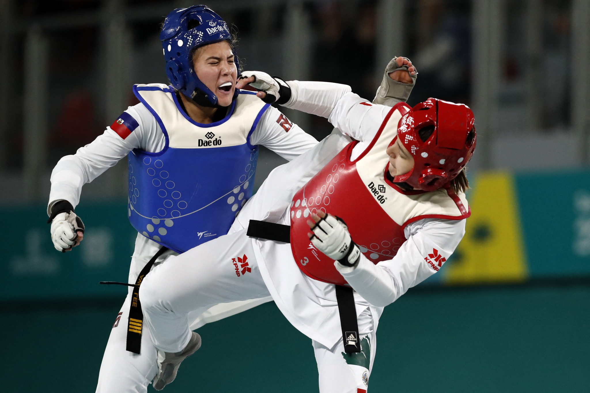 Ava Lee won an historic Pan American Games taekwondo silver medal for Haiti at Santiago 2023 ©Getty Images