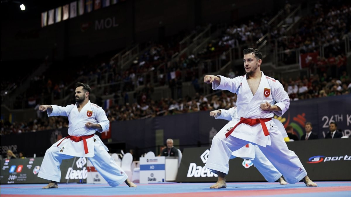 Turkey have secured a showdown with Japan in the men's team kata final ©WKF