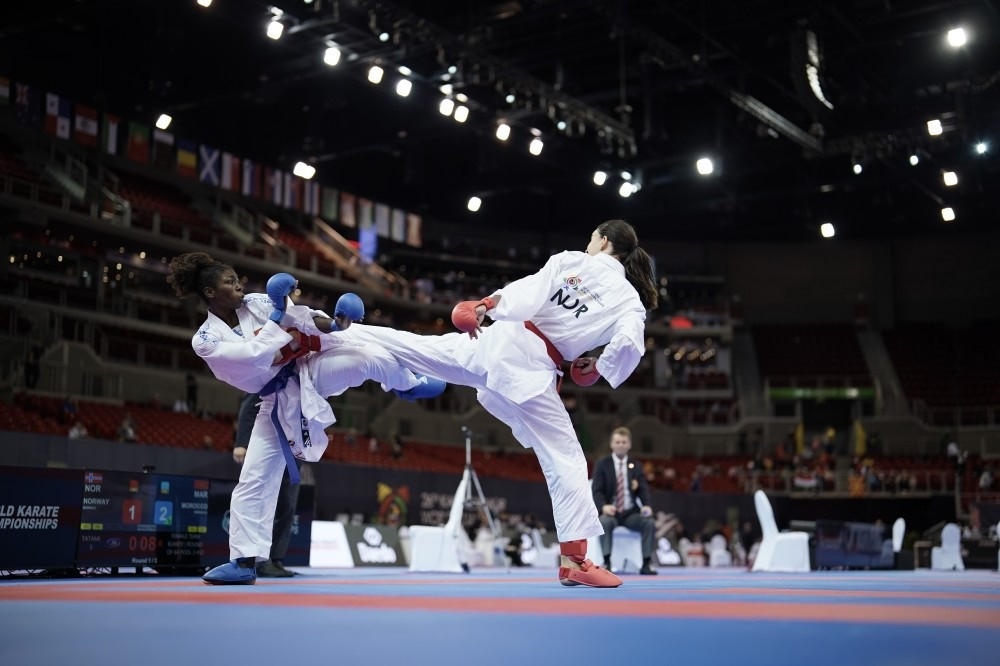 The first round of the women's team kumite competition was held ©WKF