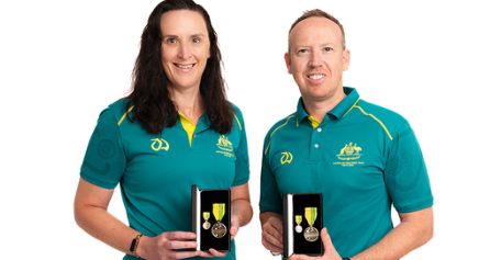 Taekwondo pair Janine Watson and Ben Hartmann have been awarded with the Australian Sports Medal ©Australian Taekwondo