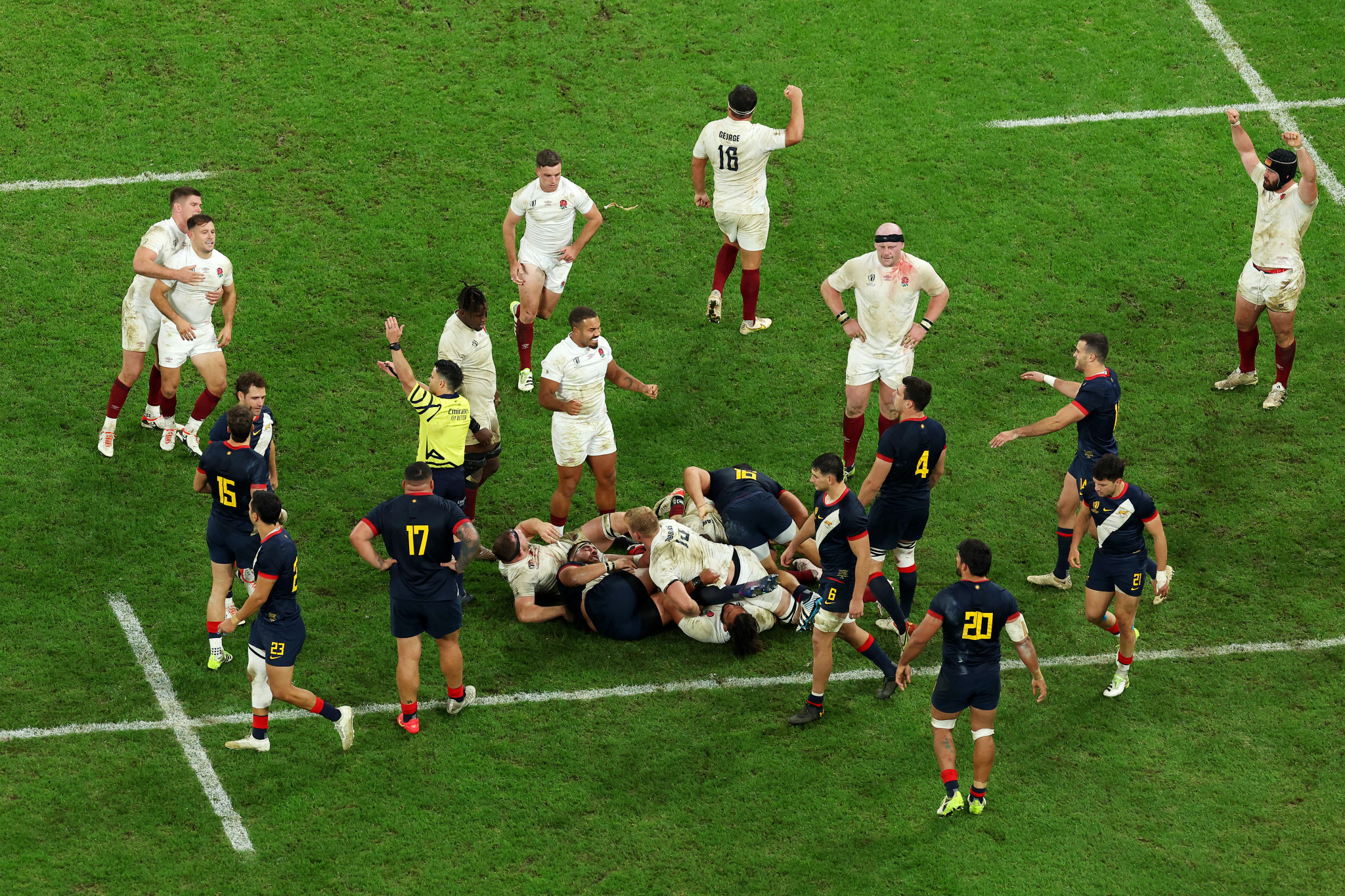England beat Argentina to take third place at the Rugby World Cup ©Getty Images