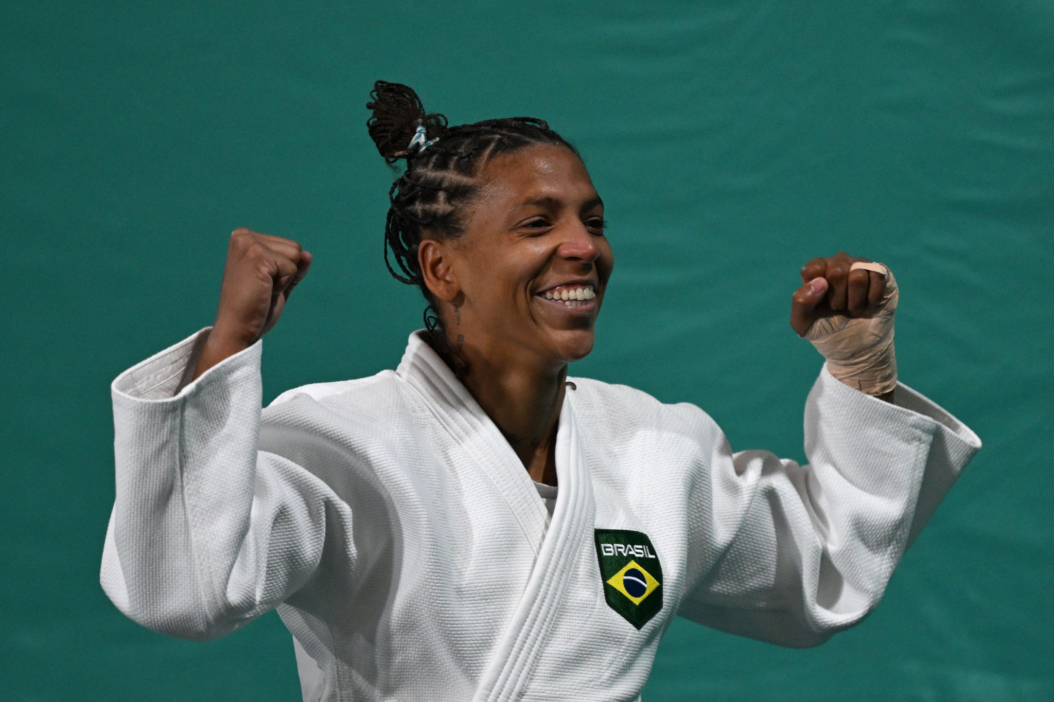 Rafaela Silva of Brazil was stripped of her gold medal at the last Pan American Games due to a positive doping test, but triumphed at Santiago 2023 ©Getty Images