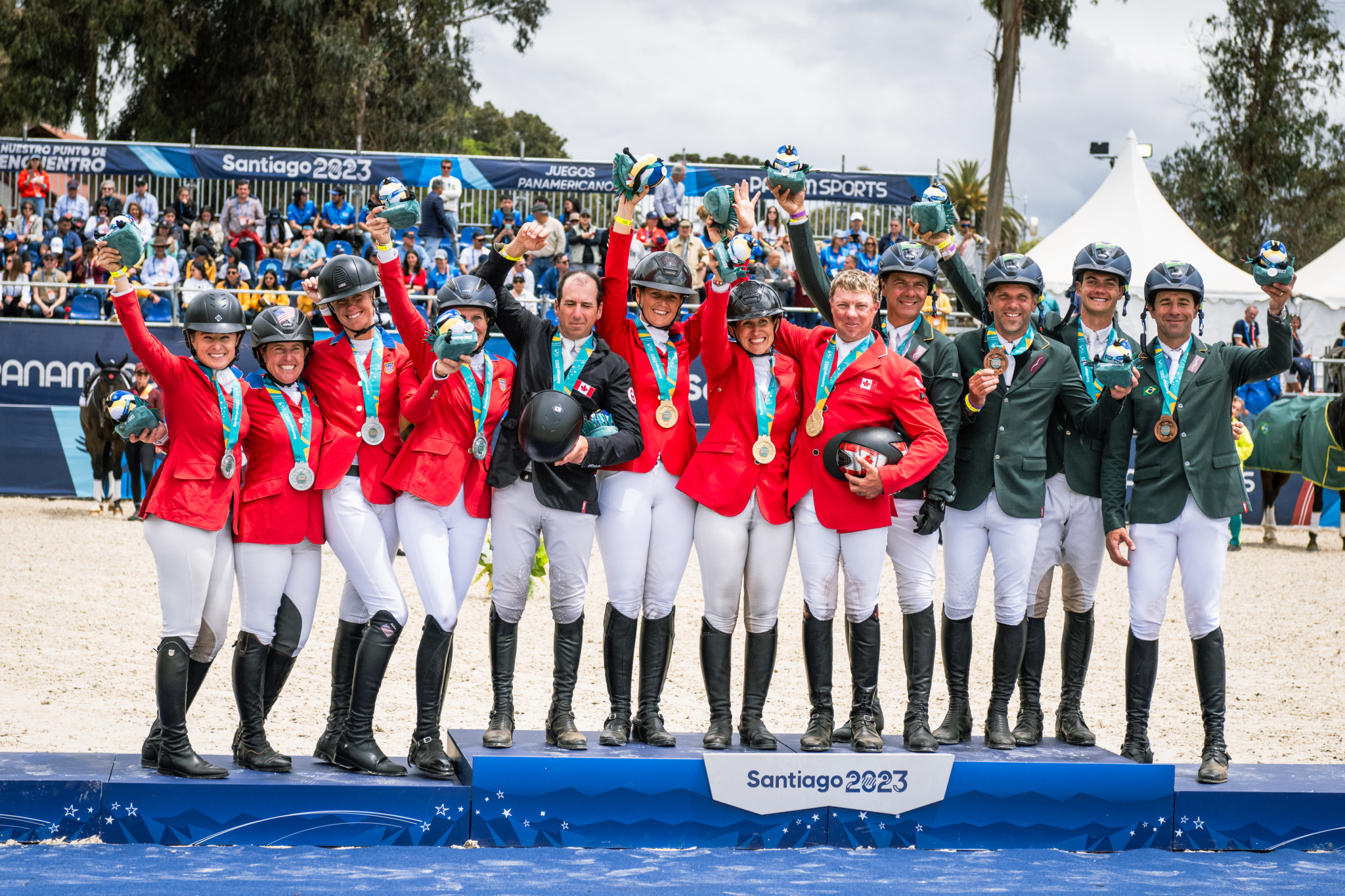 Canada stun US to take team eventing gold at Pan American Games and earn Paris 2024 place