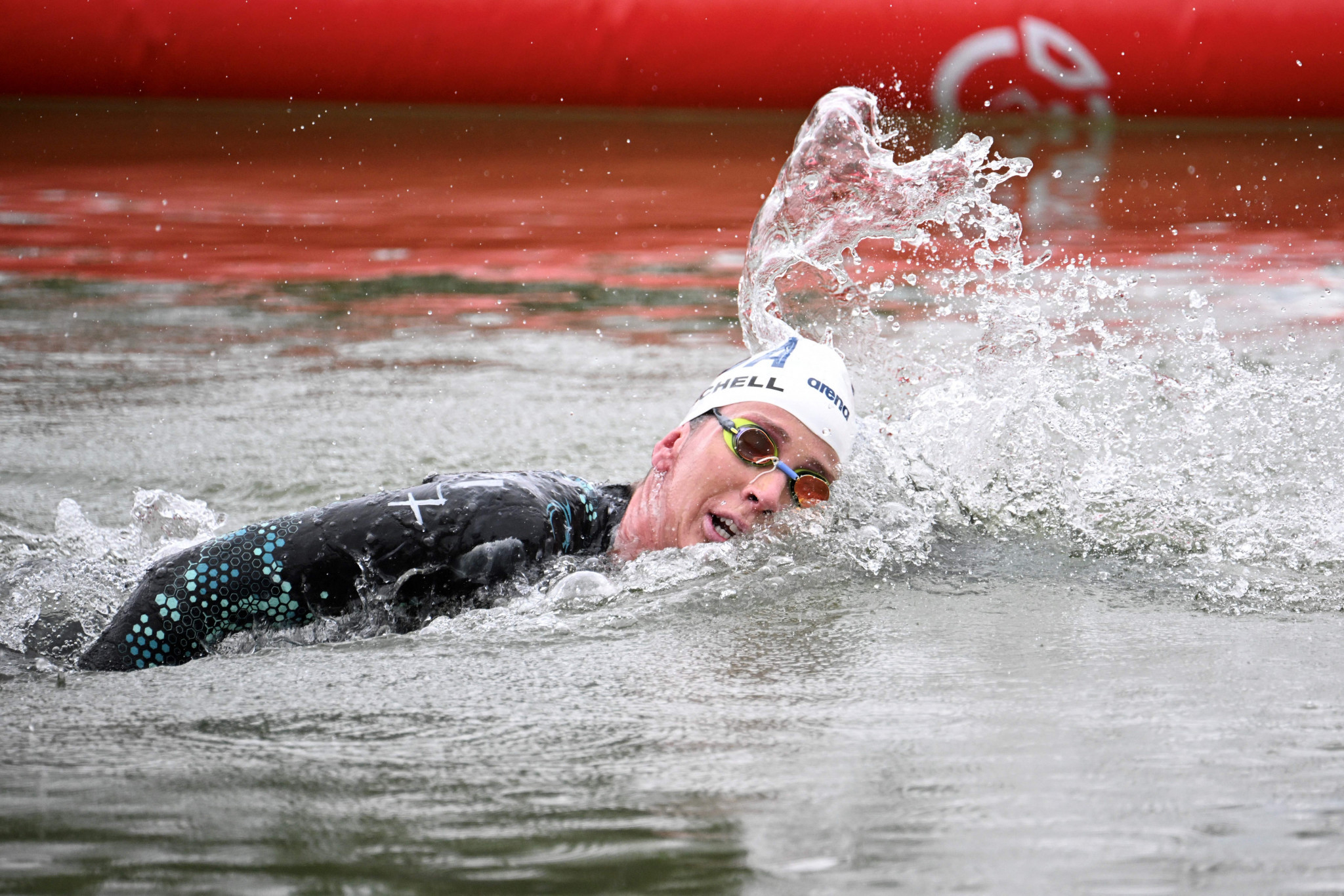 Ashley Twichell claimed an impressive victory for the US in the women's 10km open water swimming race ©Getty Images