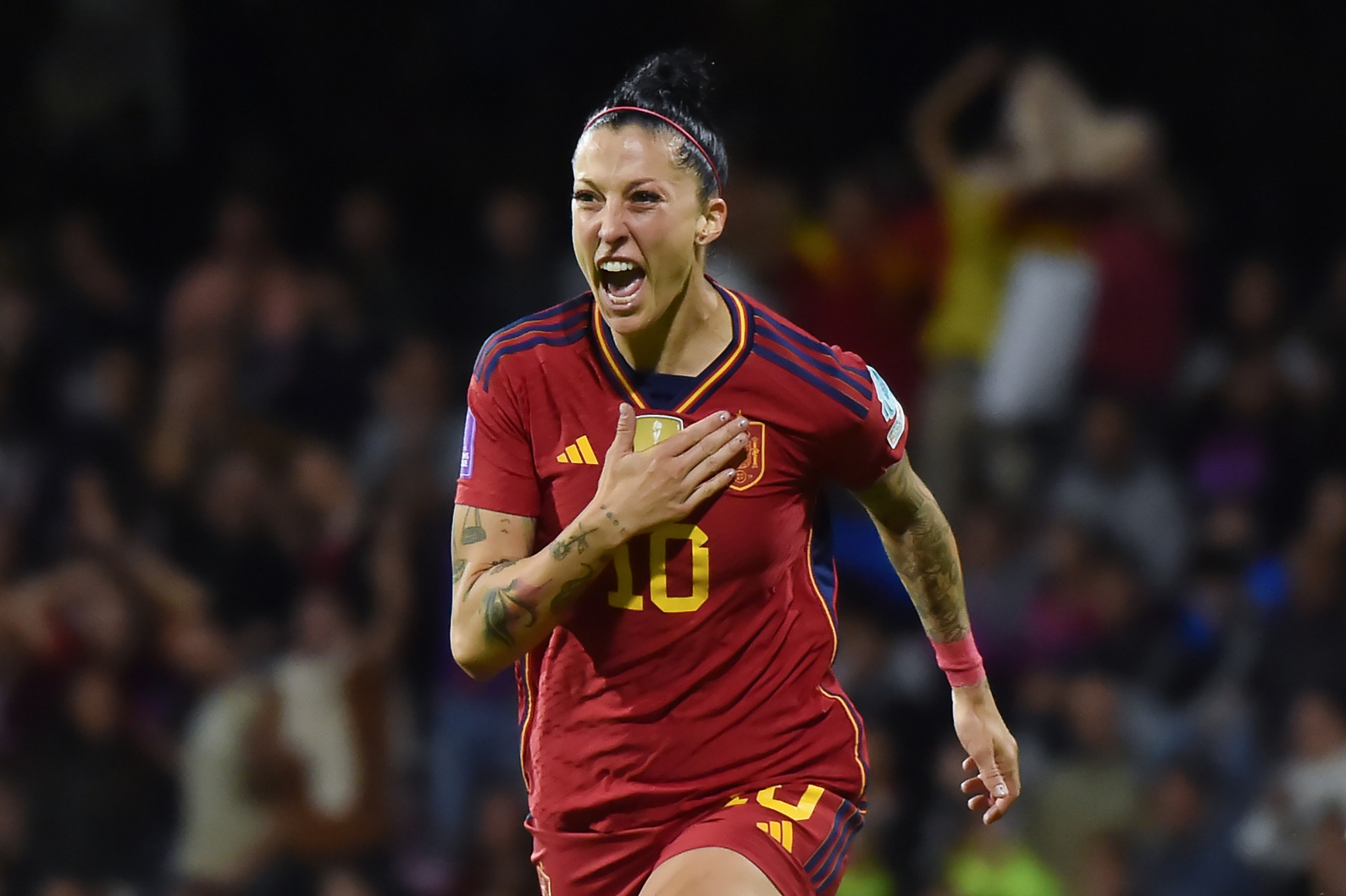 Spain's women's national team's all-time record goalscorer Jenni Hermoso lodged a complaint over the alleged non-consensual kiss by Luis Rubiales ©Getty Images
