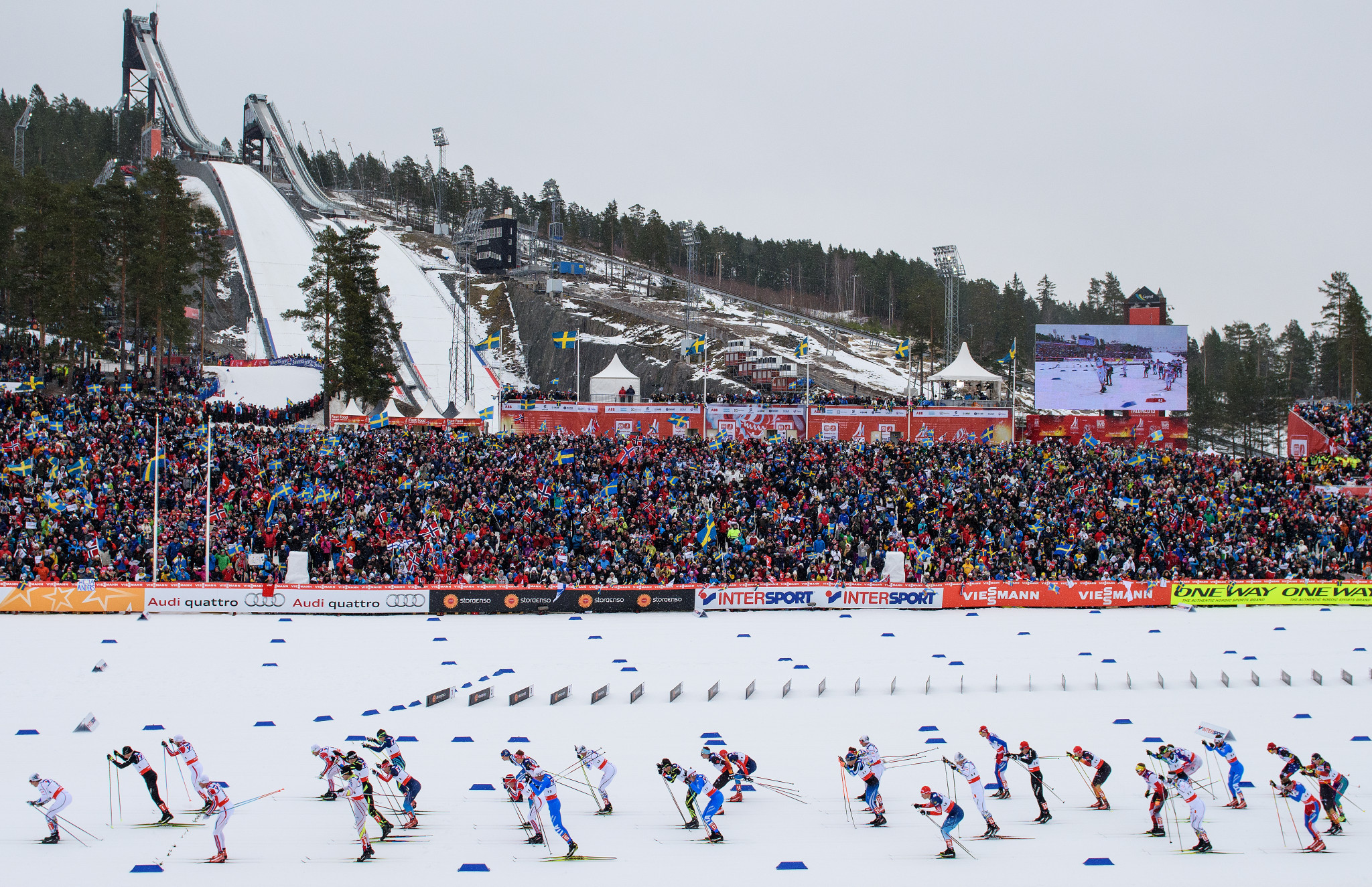 Falun has committed to providing the Lugnet stadium as part of Sweden's bid for the 2030 Winter Olympics and Paralympics ©Getty Images