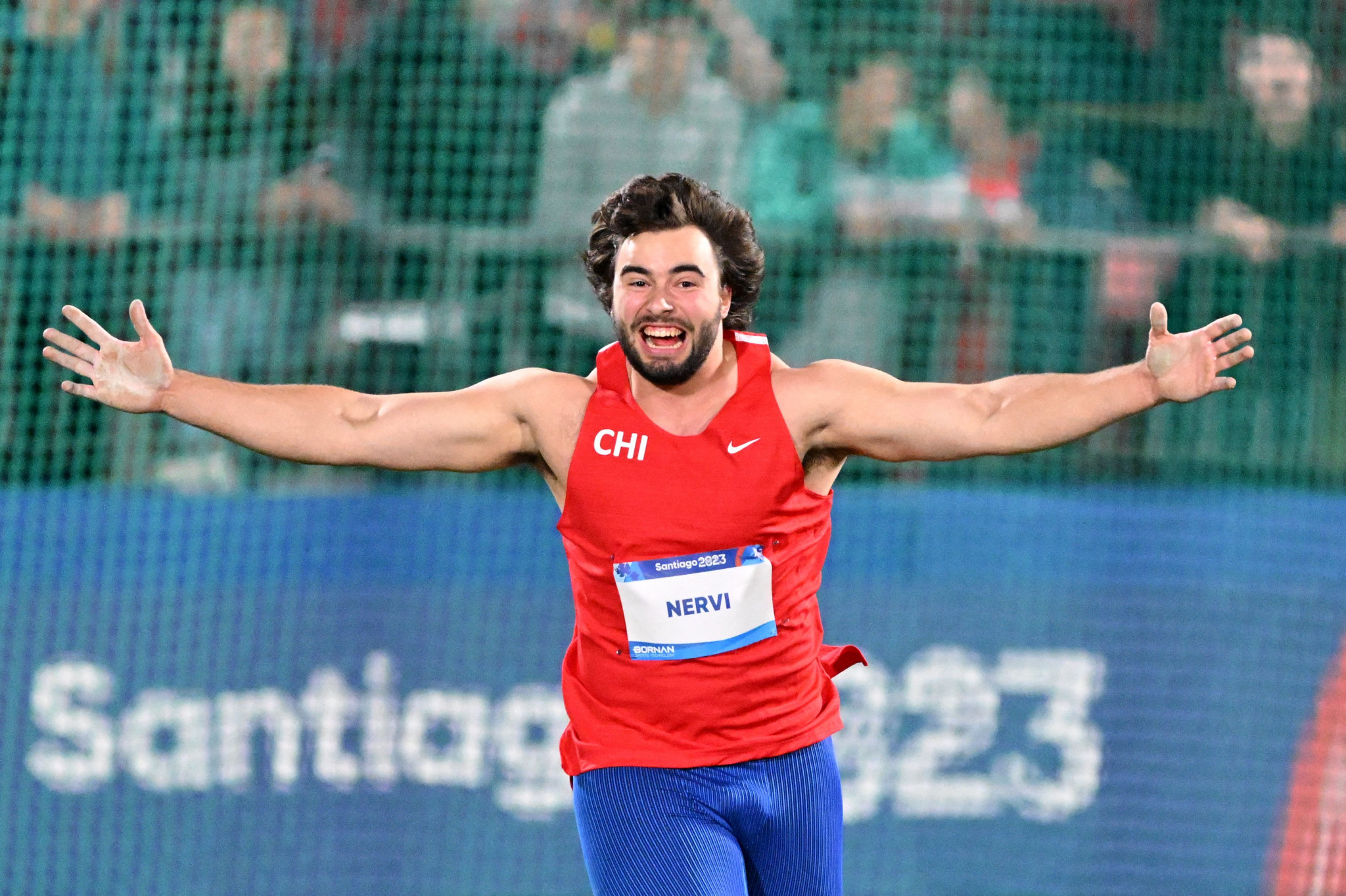 Chile's Lucas Nervi triumphed in the men's discus at the Pan American Games in Santiago ©Getty Images