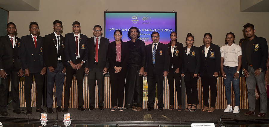 The National Olympic Committee of Sri Lanka celebrated its athletes that competed at Hangzhou 2022 ©NOCSL
