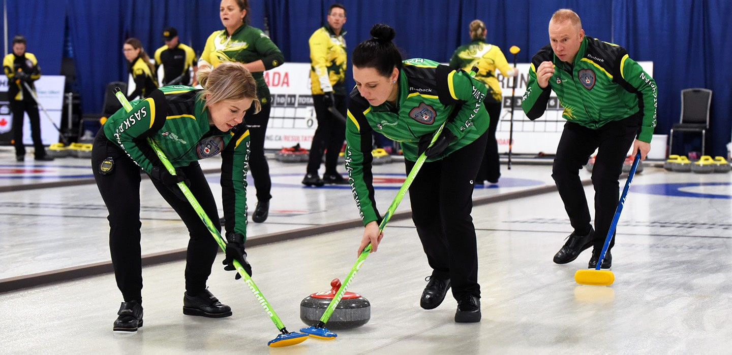 Saskatchewan’s Team Meachem from the Swift Current Curling Club. ©Curling Canada/Melanie Johnson