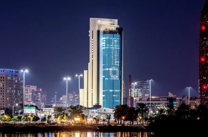 The Mubadala Tower, hosting the World Jiu-Jitsu Championship in Abu Dhabi