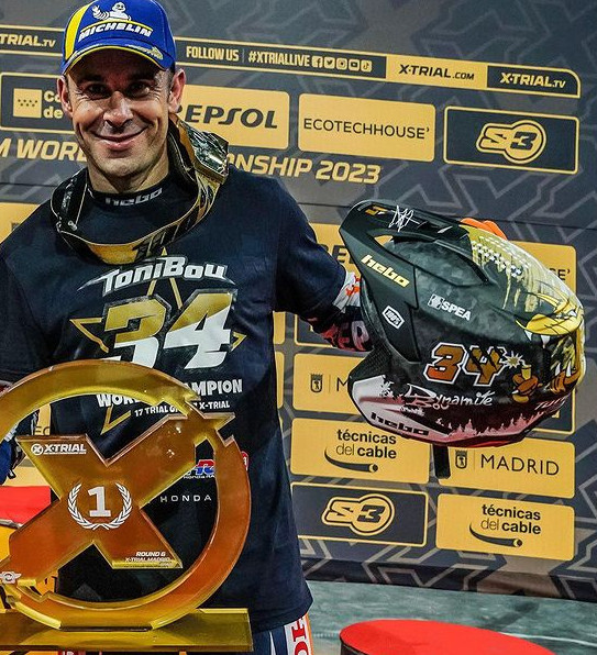 Toni Bou added another title in an unparalleled career. INSTAGRAM (trialteamhrc)