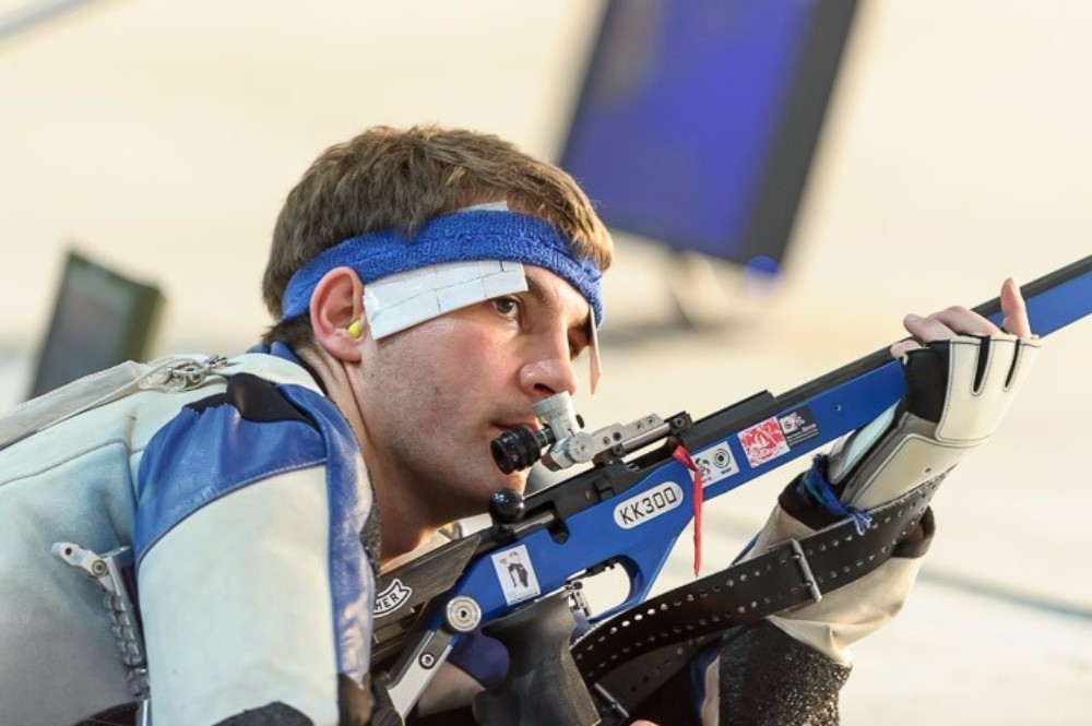 Germany's Henri Junghaenel ended just 1.2 points off his world record score to win gold ©ISSF
